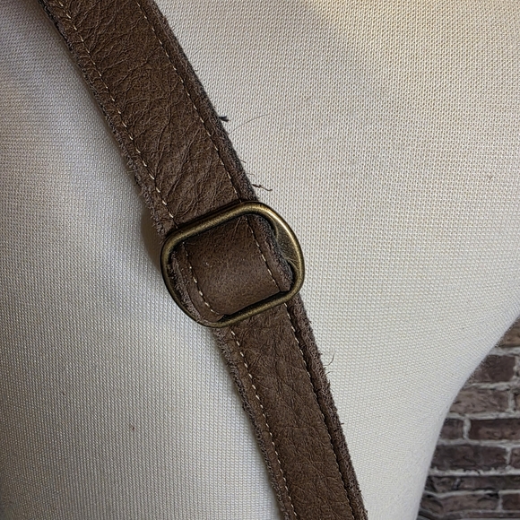 Myra Bag Crossbody Gray Canvas Leather - Picture 7 of 11